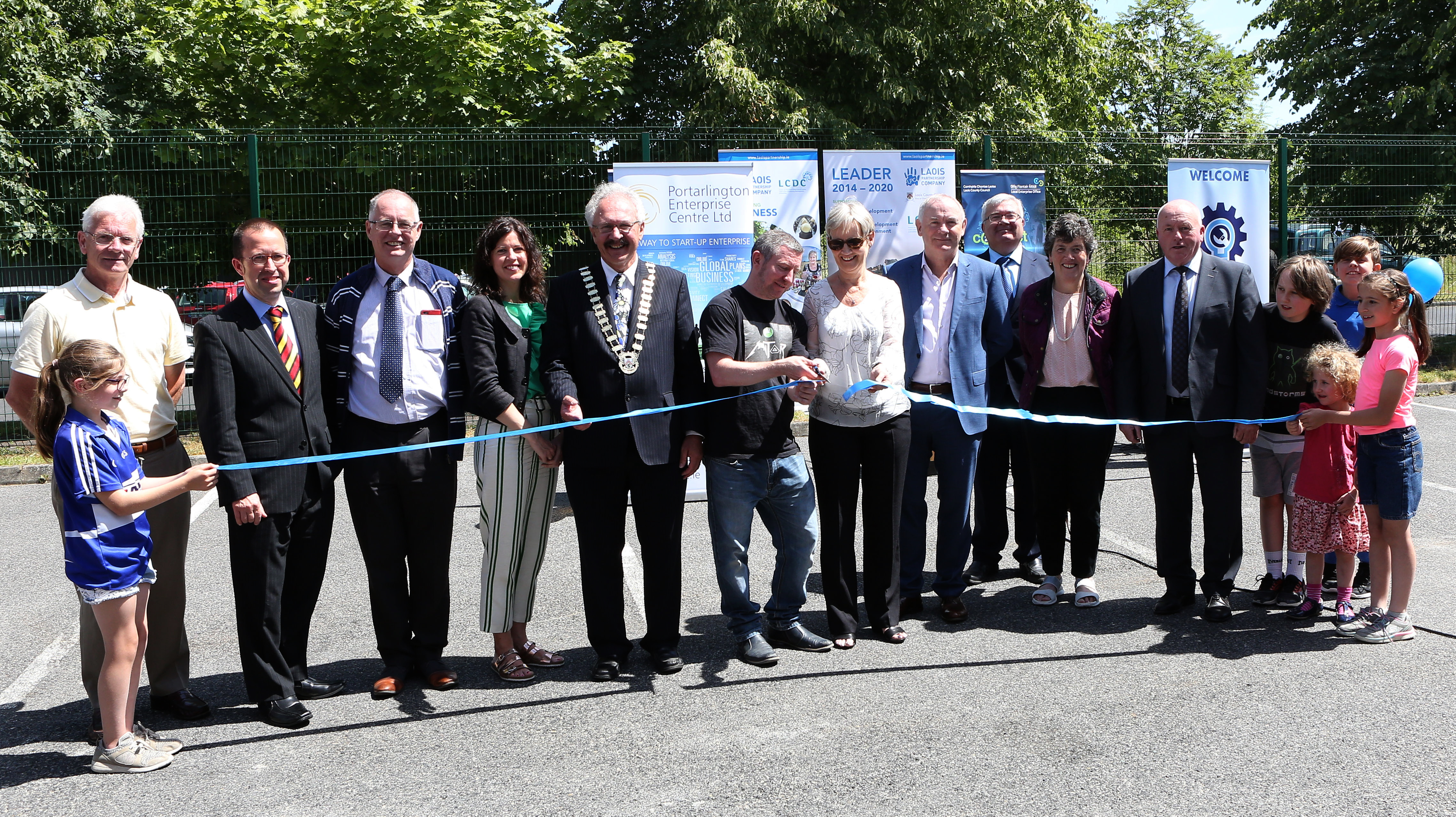 The Ribbon is cut on the new Portarlington Innovation Hub & Fab Lab